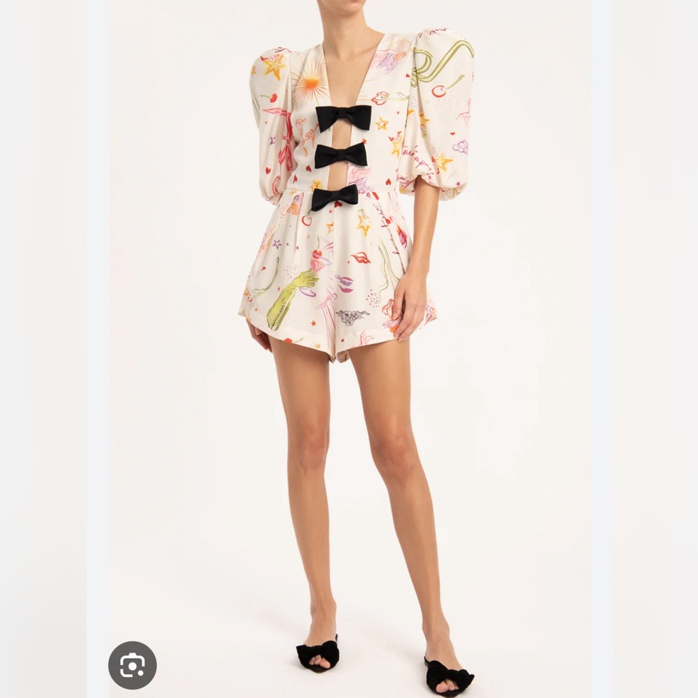 Adriana Degreas FANTASY PLAYSUIT WITH BOWS Small
